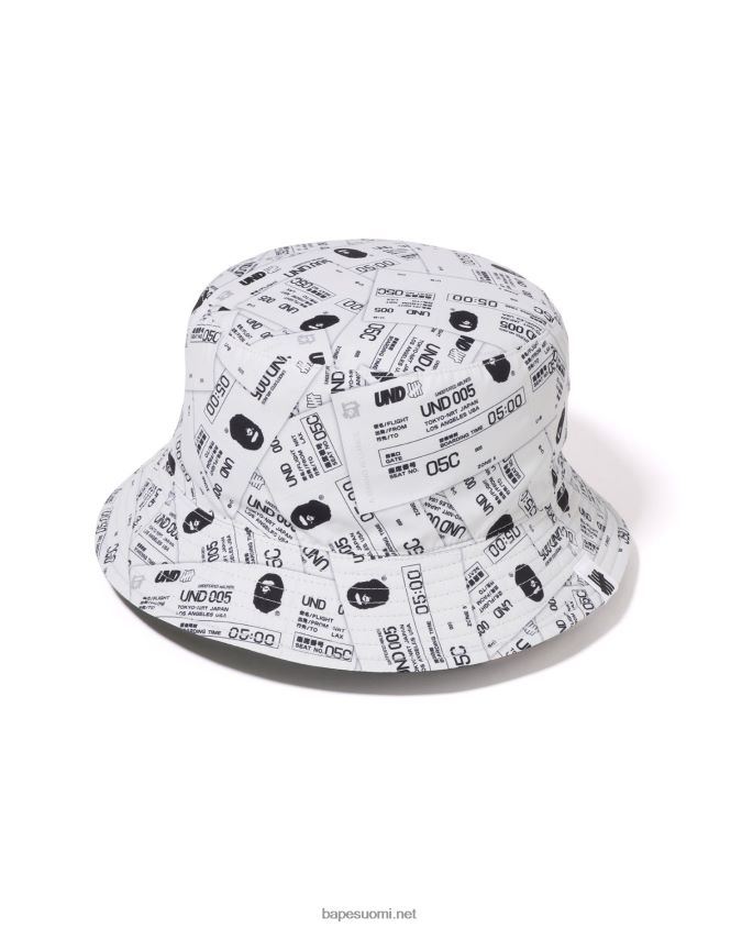 laivastonsininen miehet A Bathing Ape x undftd väri camo flanelli bucket hattu 8HT2D8519