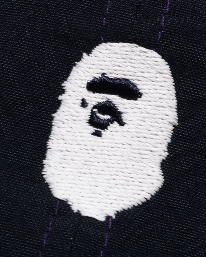 laivastonsininen miehet A Bathing Ape yhden pisteen paneelikorkki 8HT2D8538