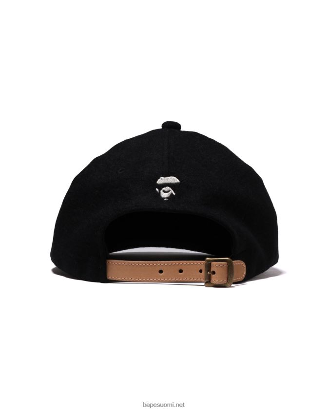 musta miehet A Bathing Ape head melton paneelin korkki 8HT2D8522
