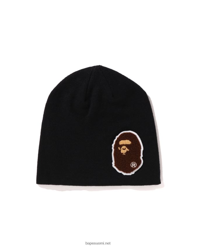 musta miehet A Bathing Ape iso pää neulottu lippalakki 8HT2D8589
