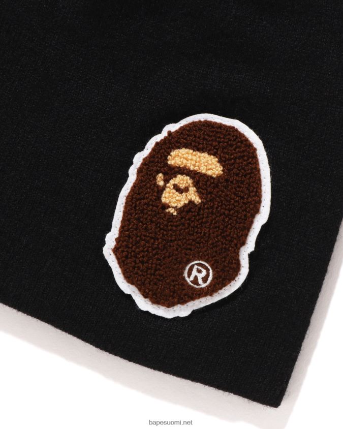 musta miehet A Bathing Ape iso pää neulottu lippalakki 8HT2D8589