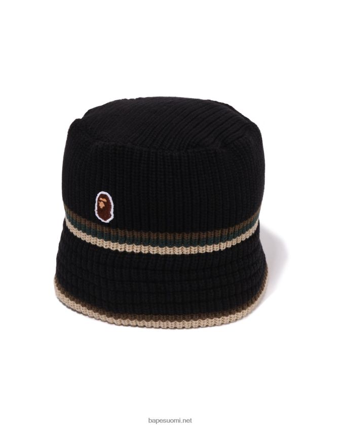 musta miehet A Bathing Ape pää yksipisteinen murskainhattu 8HT2D8417