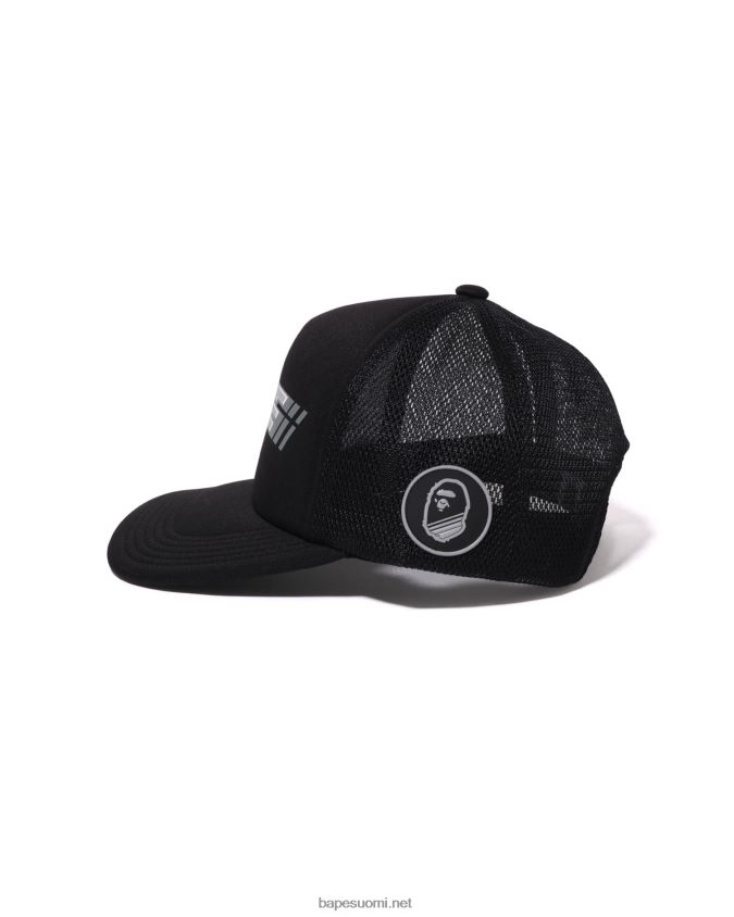 musta miehet A Bathing Ape racer verkkokorkki 8HT2D8388