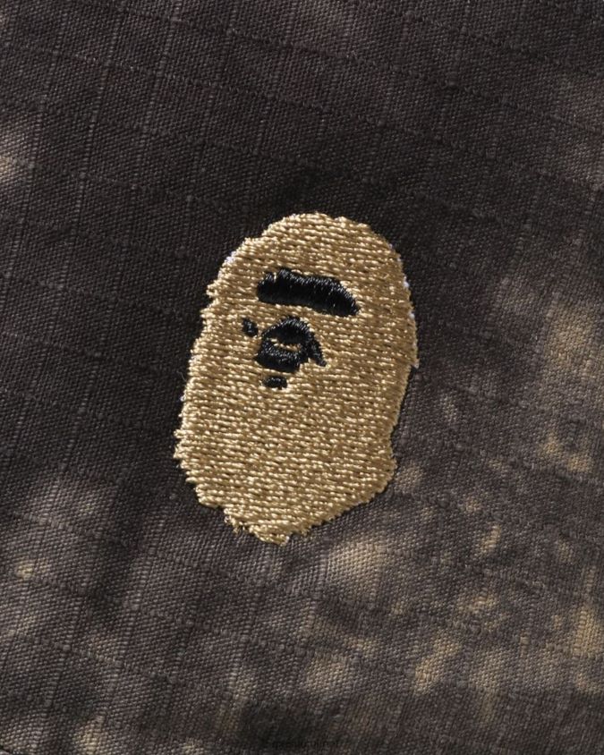 musta miehet A Bathing Ape solmio väriaine yhden pisteen ämpärihattu 8HT2D8569