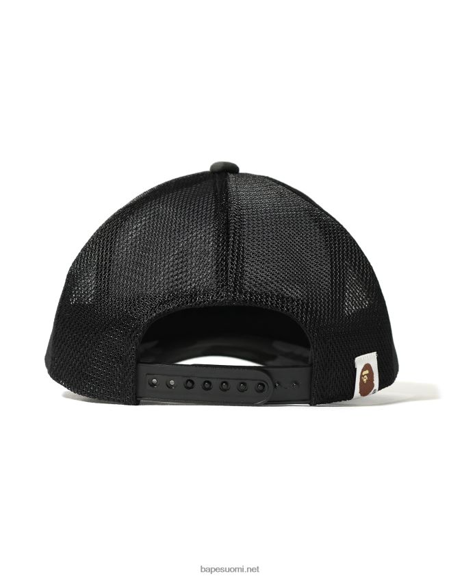 musta miehet A Bathing Ape x stussy trucker cap 8HT2D8582