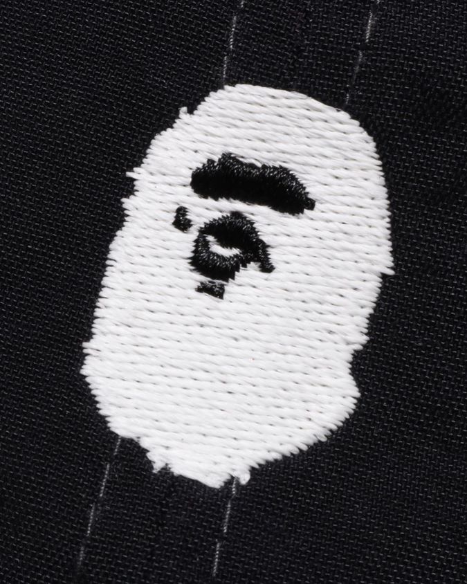 musta miehet A Bathing Ape yhden pisteen paneelikorkki 8HT2D8537