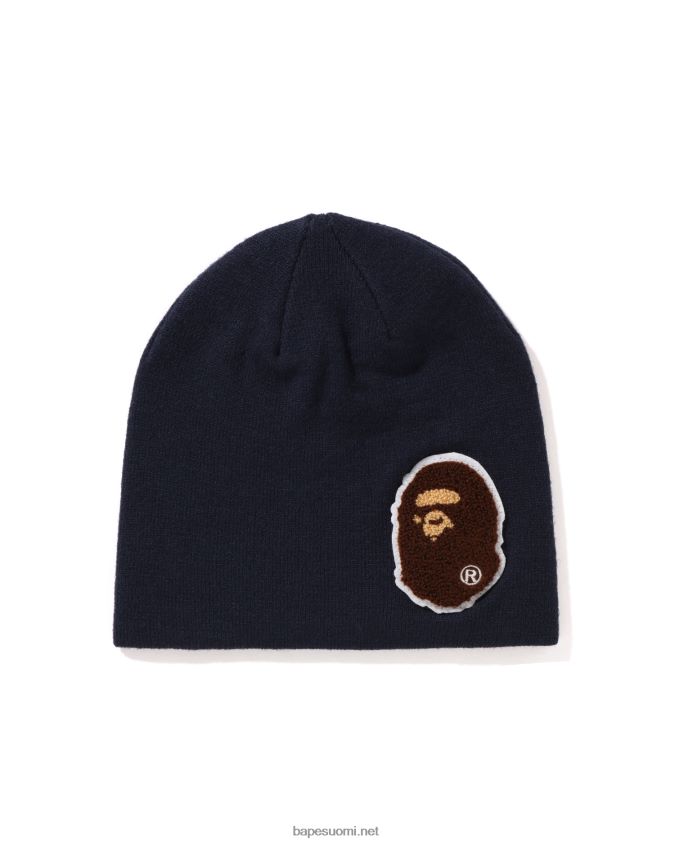 sininen miehet A Bathing Ape iso pää neulottu lippalakki 8HT2D8591