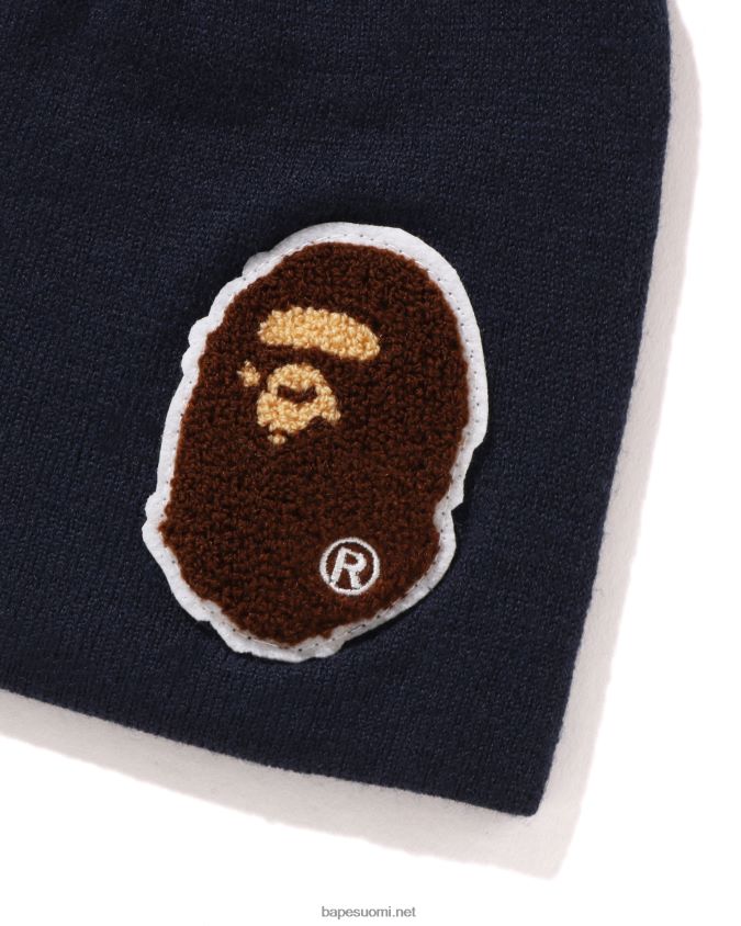 sininen miehet A Bathing Ape iso pää neulottu lippalakki 8HT2D8591