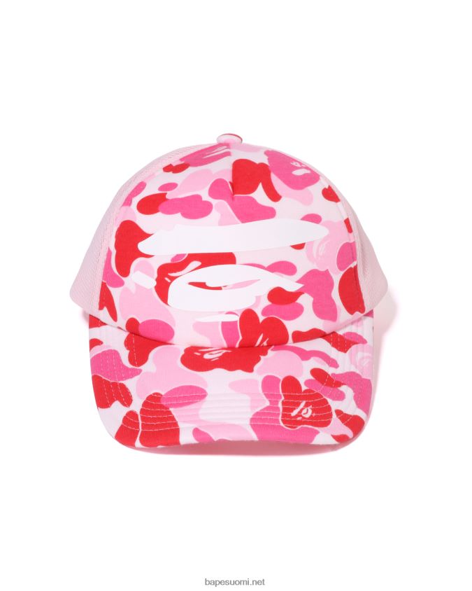 vaaleanpunainen miehet A Bathing Ape abc camo kasvojen verkkokorkki 8HT2D8404