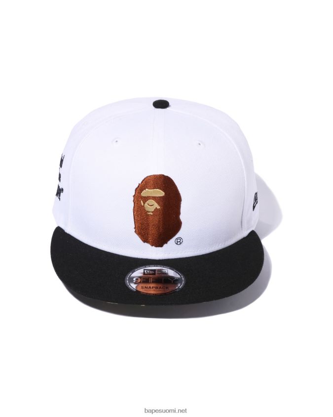 valkoinen miehet A Bathing Ape x new era head 9 fifty cap 8HT2D8563