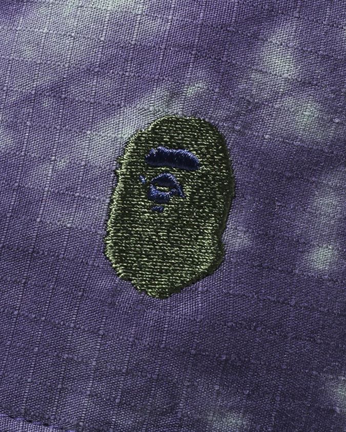 violetti miehet A Bathing Ape solmio väriaine yhden pisteen ämpärihattu 8HT2D8570