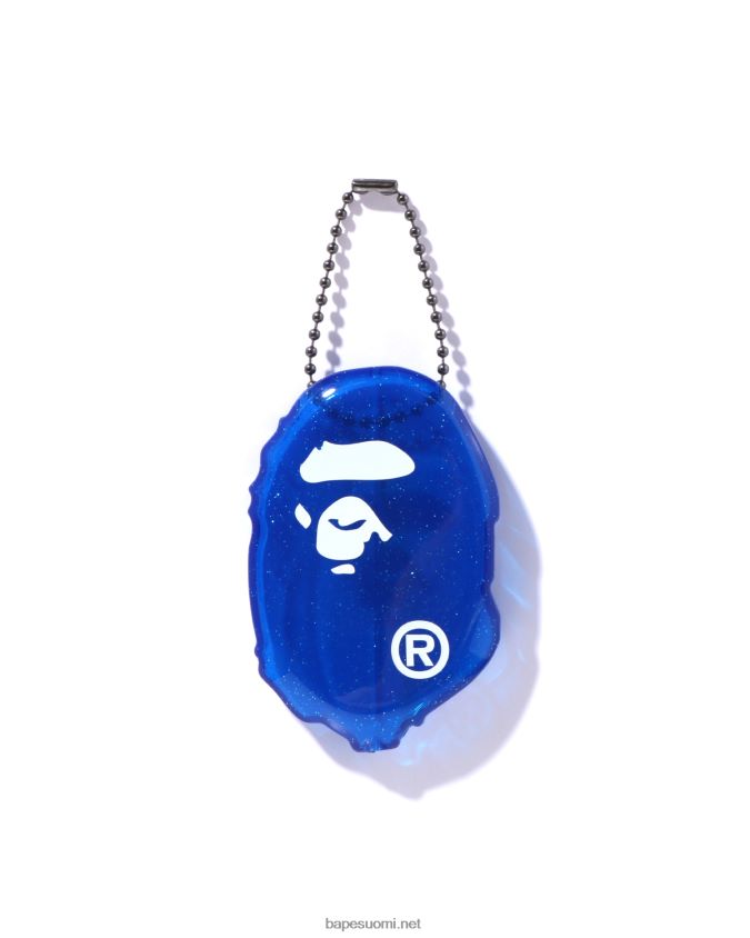 sininen miehet A Bathing Ape pää kolikkokotelo 8HT2D8596