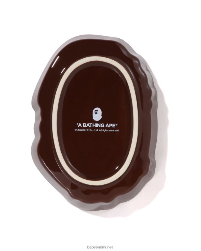 ruskea miehet A Bathing Ape iso pää monitarjotin 8HT2D8440