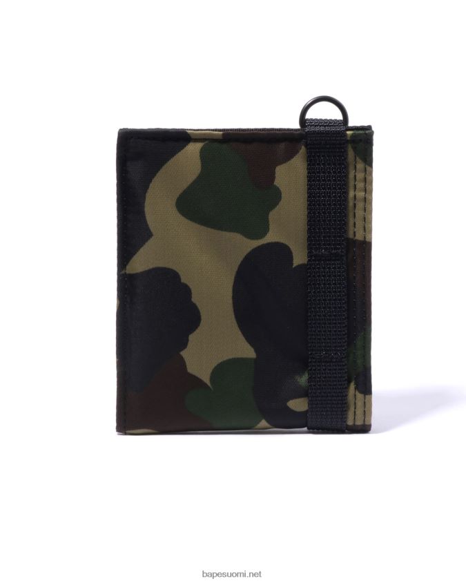 armeijan vihreä miehet A Bathing Ape porter 1st camo lompakko 8HT2D8573
