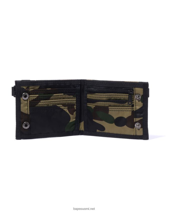 armeijan vihreä miehet A Bathing Ape porter 1st camo lompakko 8HT2D8573