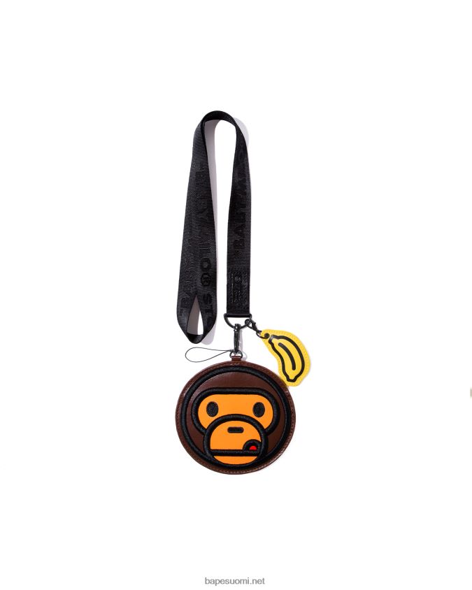 ruskea miehet A Bathing Ape henkilökortin haltija 8HT2D81165