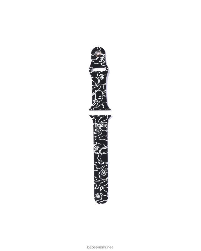 musta miehet A Bathing Ape neon camo kellonauha 8HT2D8540