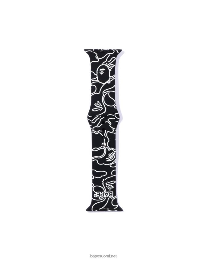 musta miehet A Bathing Ape neon camo kellonauha 8HT2D8540