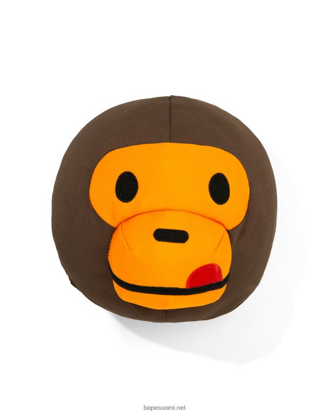 ruskea miehet A Bathing Ape Milo pään pehmolelu 8HT2D81171