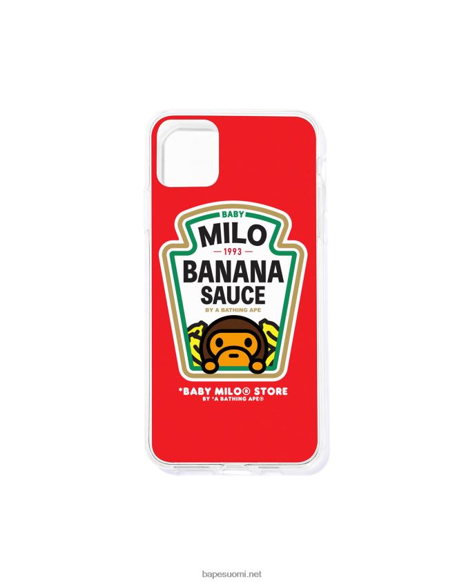 kirkkaan punainen miehet A Bathing Ape banaanikastike iphone 11 pro kotelo 8HT2D81187