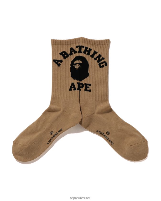 beige miehet A Bathing Ape college sukat 8HT2D8424