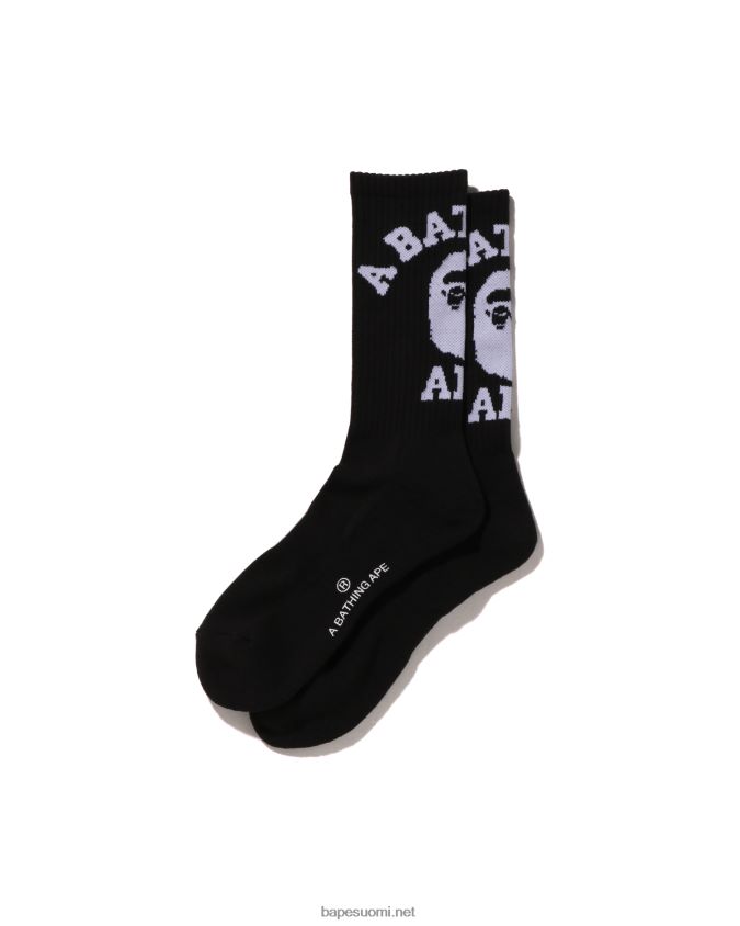 musta miehet A Bathing Ape college sukat 8HT2D8425