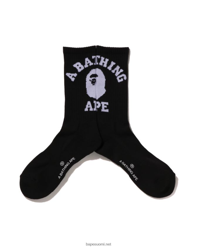 musta miehet A Bathing Ape college sukat 8HT2D8425