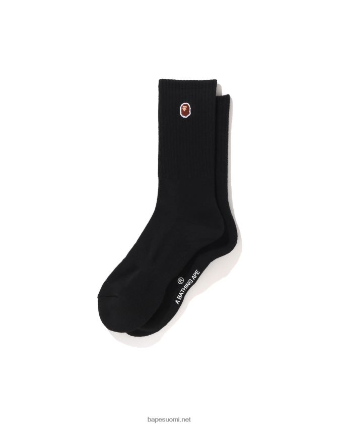 musta miehet A Bathing Ape pään yhden pisteen sukat 8HT2D8502