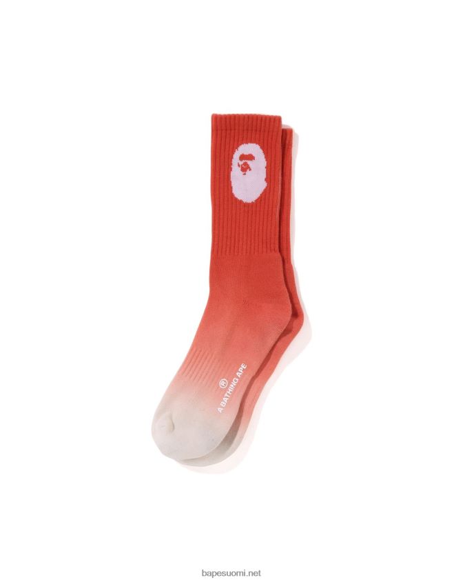 oranssi miehet A Bathing Ape asteittaiset sukat 8HT2D8601