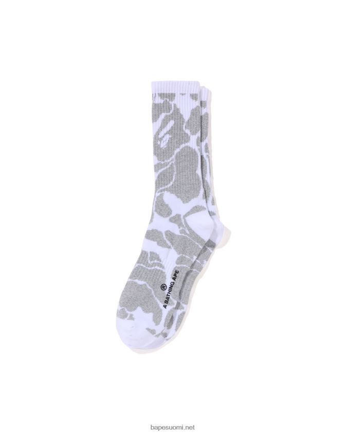valkoinen miehet A Bathing Ape heijastavat camo-sukat 8HT2D8408