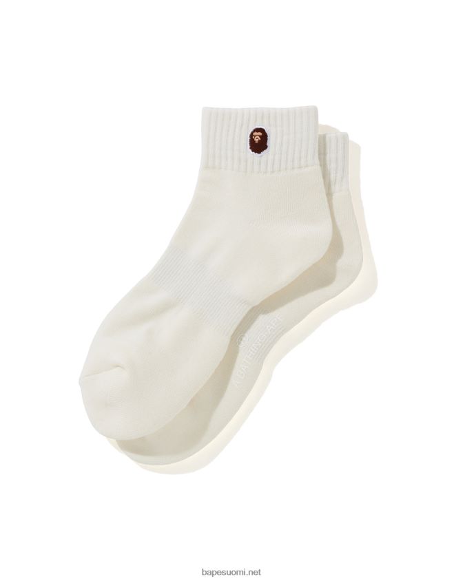 valkoinen miehet A Bathing Ape pään yhden pisteen nilkkasukat 8HT2D8513