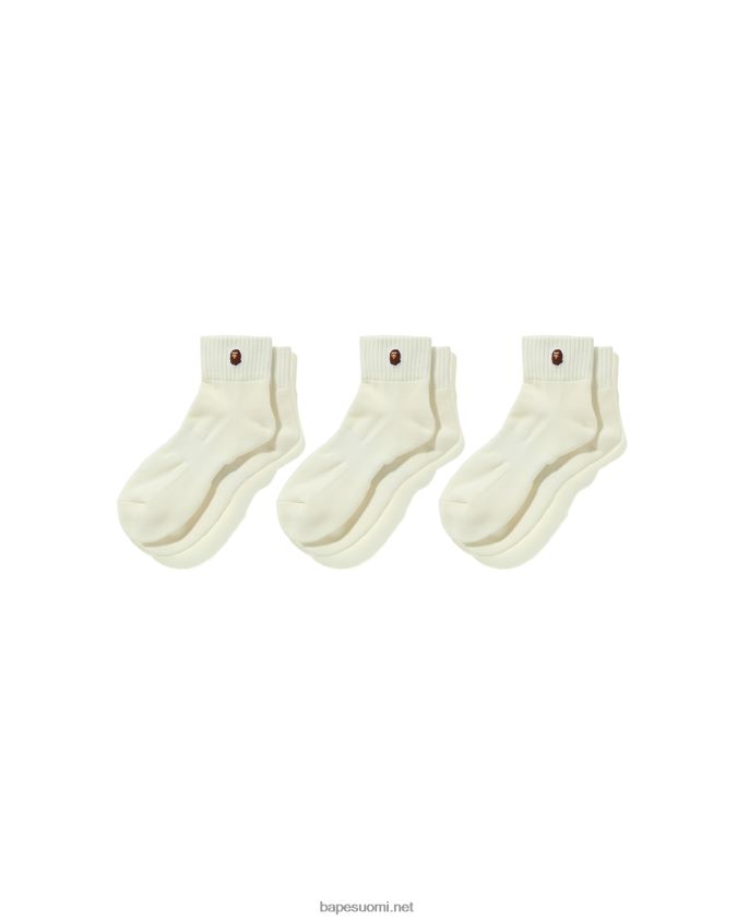 valkoinen miehet A Bathing Ape pään yhden pisteen nilkkasukat 8HT2D8579
