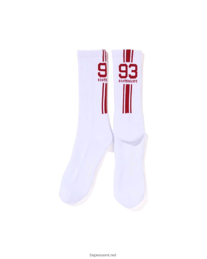 valkoinen miehet A Bathing Ape urheilusukat 8HT2D8387