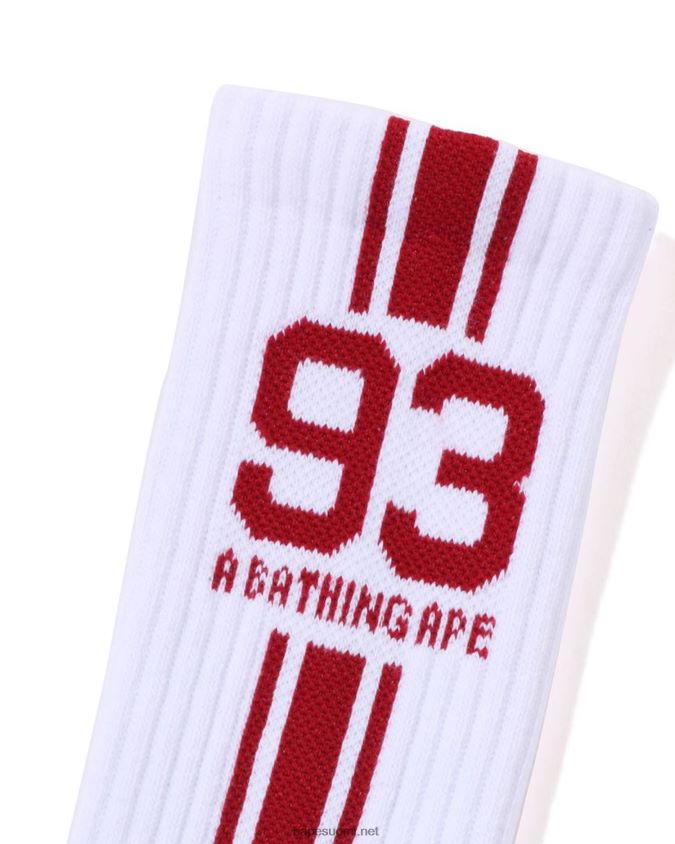 valkoinen miehet A Bathing Ape urheilusukat 8HT2D8387