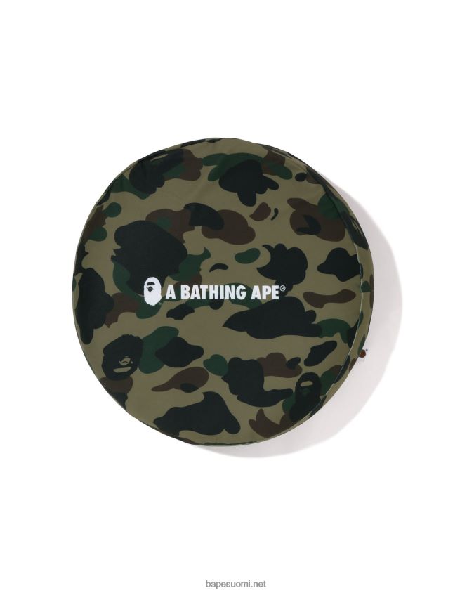 armeijan vihreä miehet A Bathing Ape 1. camo ympyrä pörröisistä helmistä tyyny 8HT2D8487
