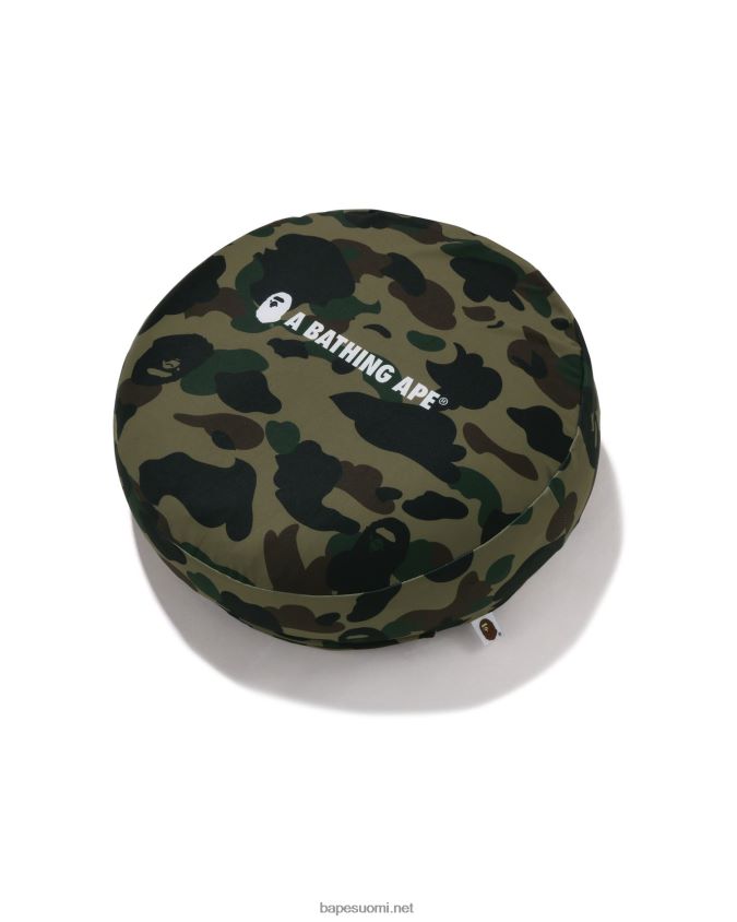 armeijan vihreä miehet A Bathing Ape 1. camo ympyrä pörröisistä helmistä tyyny 8HT2D8487