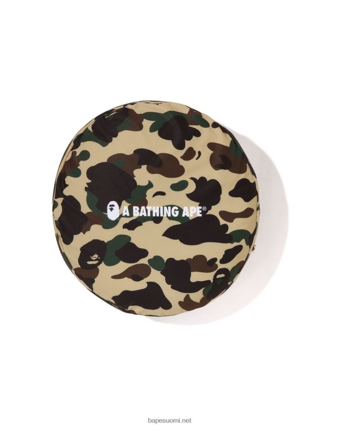 keltainen miehet A Bathing Ape 1. camo ympyrä pörröisistä helmistä tyyny 8HT2D8488