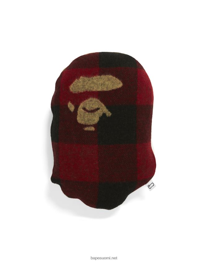 kirkkaan punainen miehet A Bathing Ape x Woolrich päätyyny 8HT2D8580