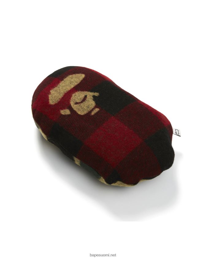 kirkkaan punainen miehet A Bathing Ape x Woolrich päätyyny 8HT2D8580
