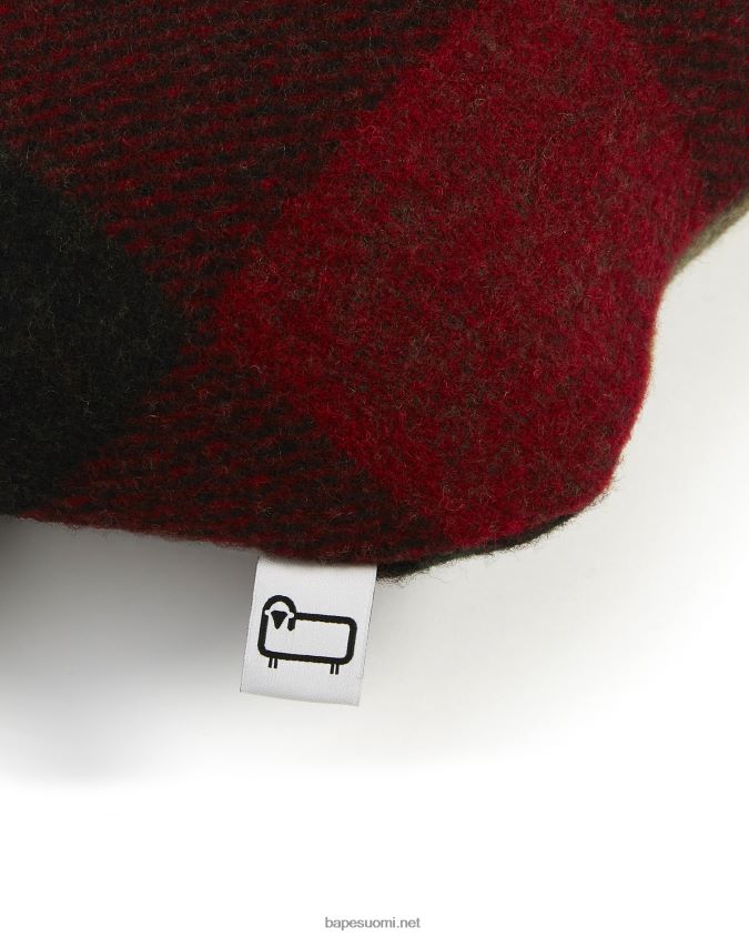 kirkkaan punainen miehet A Bathing Ape x Woolrich päätyyny 8HT2D8580