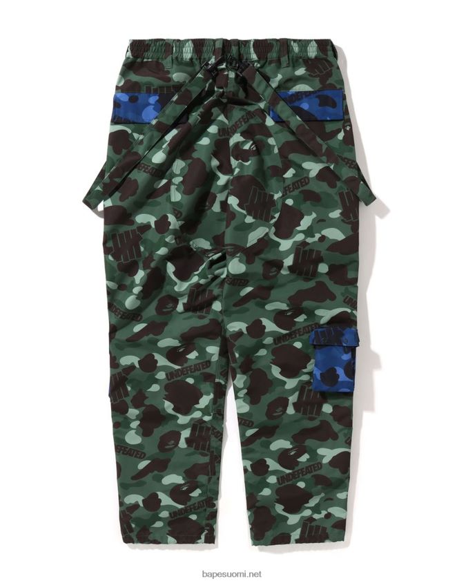 armeijan vihreä miehet A Bathing Ape x undftd color camo monitaskuiset taskuhousut 8HT2D8348
