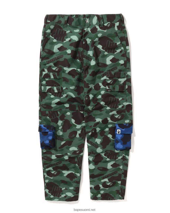 armeijan vihreä miehet A Bathing Ape x undftd color camo monitaskuiset taskuhousut 8HT2D8348