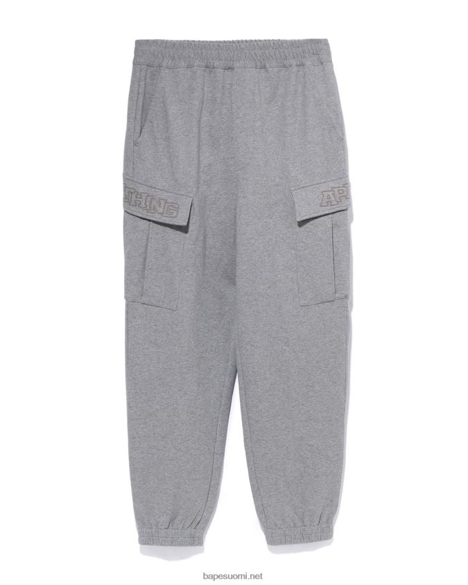 harmaa miehet A Bathing Ape 6 taskua rennon mallin collegehousut 8HT2D8229