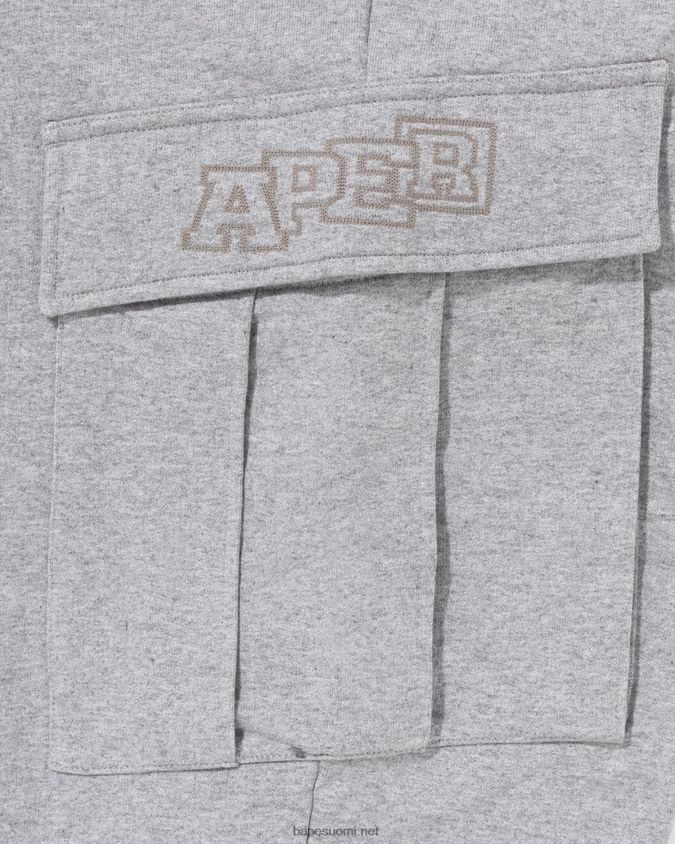 harmaa miehet A Bathing Ape 6 taskua rennon mallin collegehousut 8HT2D8229
