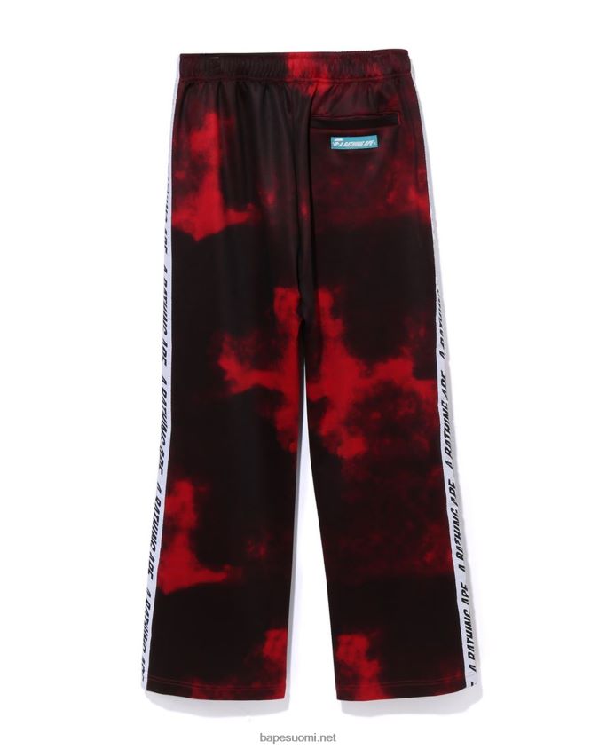 kirkkaan punainen miehet A Bathing Ape solmittava verryttelyhousut 8HT2D8239