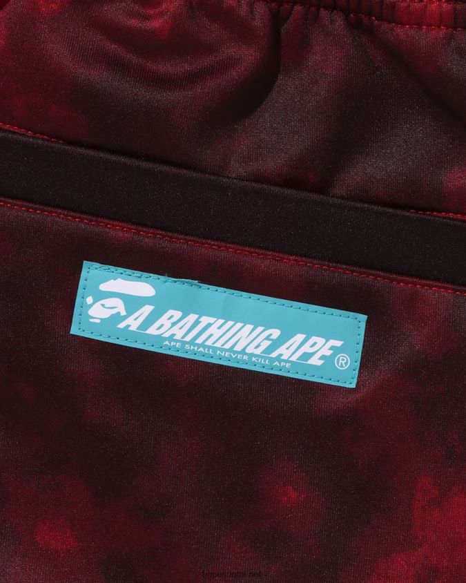 kirkkaan punainen miehet A Bathing Ape solmittava verryttelyhousut 8HT2D8239