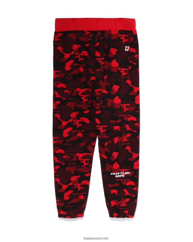 kirkkaan punainen miehetbape x faze clan collegehousut 8HT2D8271