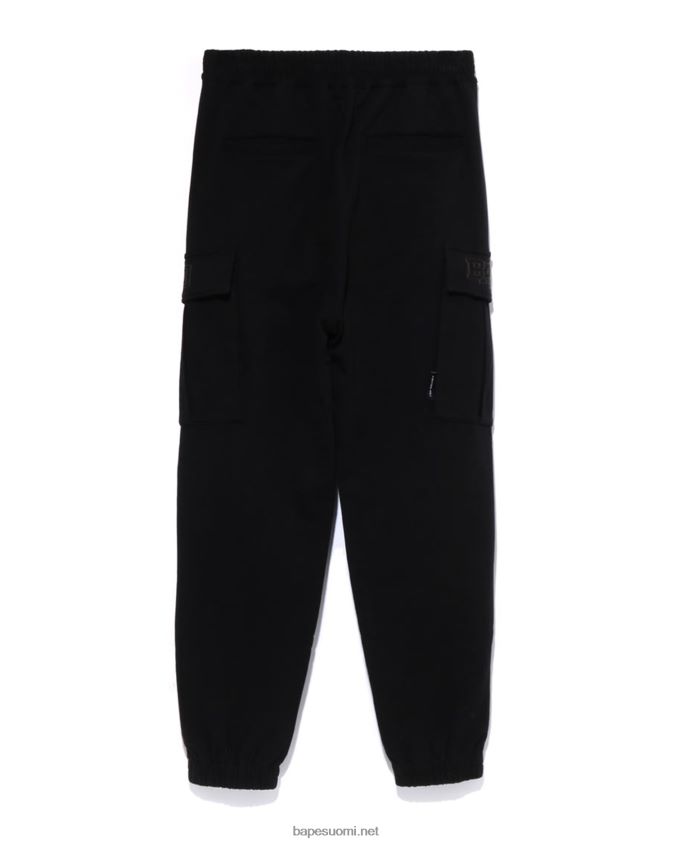 musta miehet A Bathing Ape 6 taskua rennon mallin collegehousut 8HT2D8228
