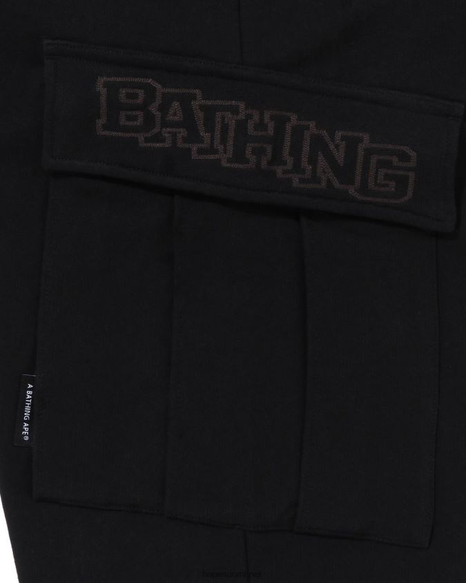 musta miehet A Bathing Ape 6 taskua rennon mallin collegehousut 8HT2D8228