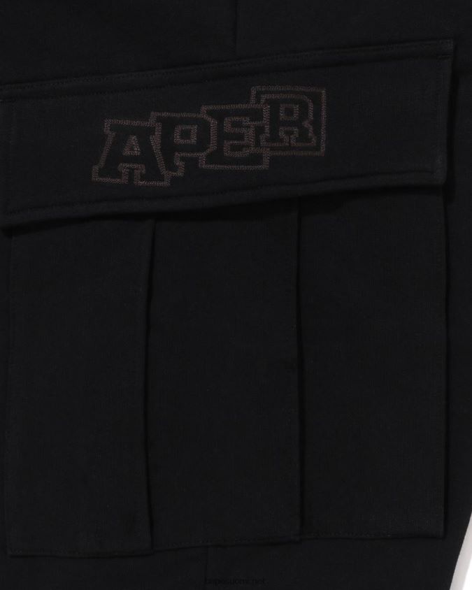 musta miehet A Bathing Ape 6 taskua rennon mallin collegehousut 8HT2D8228
